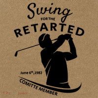 Swing For The Retarded June 6th 1982 Committee Member Cotton Canvas Backpack