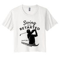 Swing For The Retarded June 6th 1982 Committee Member Women's Crop Top Tee
