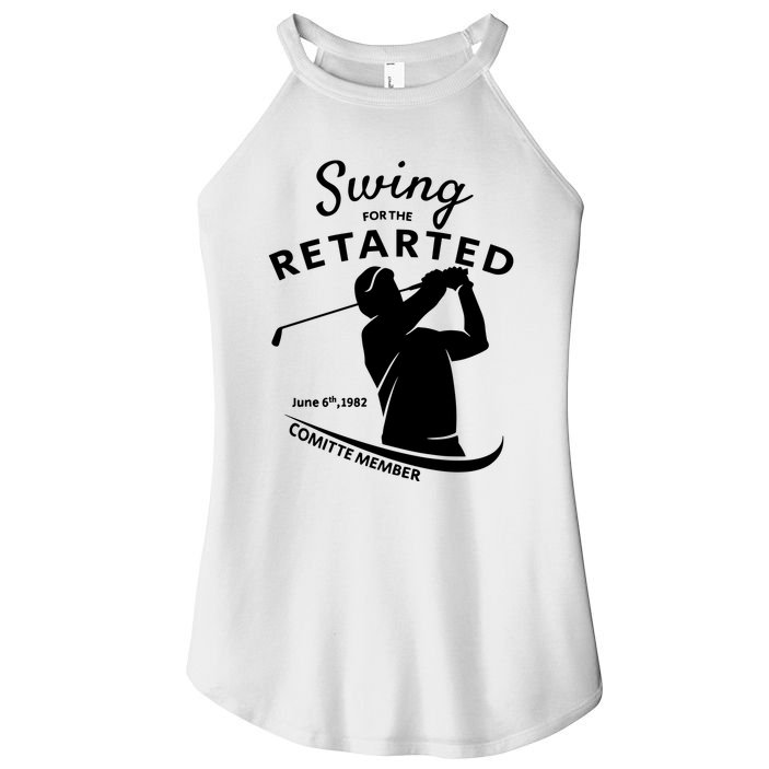 Swing For The Retarded June 6th 1982 Committee Member Women's Perfect Tri Rocker Tank