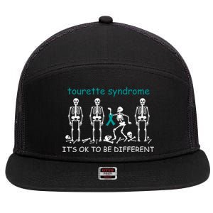 Support For Tourette Syndrome 7 Panel Mesh Trucker Snapback Hat