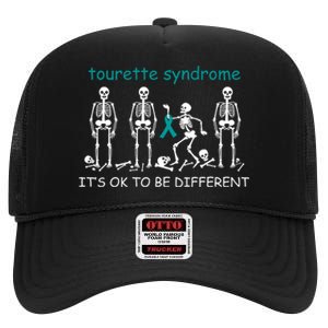 Support For Tourette Syndrome High Crown Mesh Back Trucker Hat