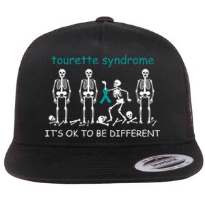 Support For Tourette Syndrome Flat Bill Trucker Hat