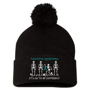 Support For Tourette Syndrome Pom Pom 12in Knit Beanie