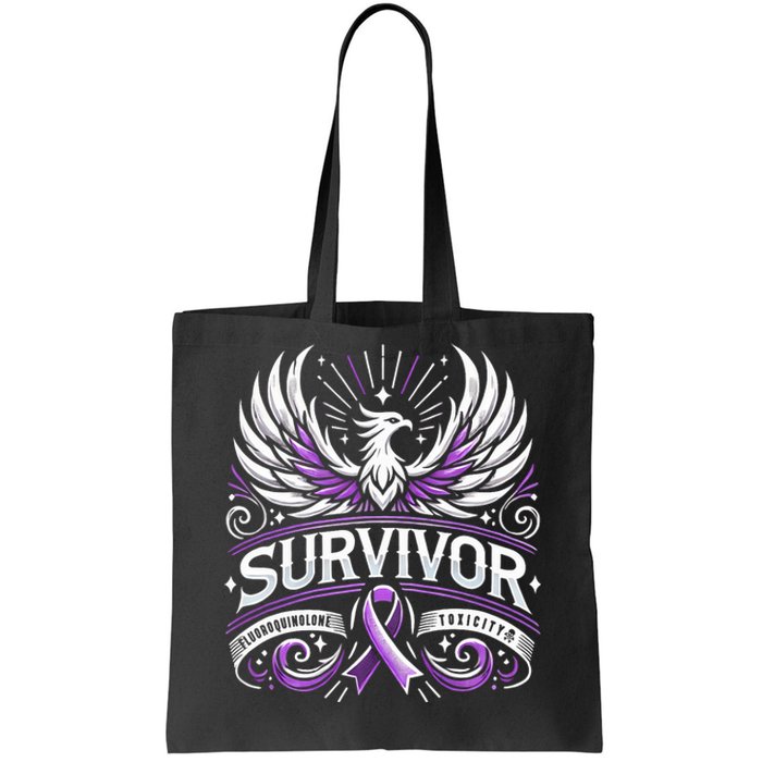 Survivor Fluoroquinolone Toxicity Awareness Tote Bag