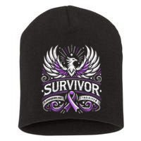 Survivor Fluoroquinolone Toxicity Awareness Short Acrylic Beanie