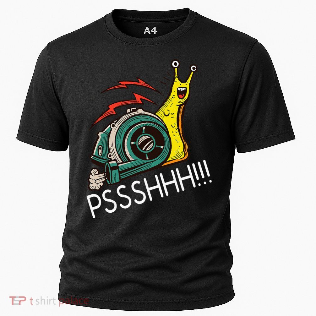 Snail Funny Turbo Boost Racing Pshh Cooling Performance Crew T-Shirt