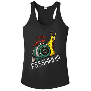 Snail Funny Turbo Boost Racing Pshh Ladies PosiCharge Competitor Racerback Tank