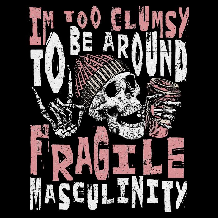 Skeleton Feminist Too Clumsy Around Fragile Masculinity Baby Bodysuit