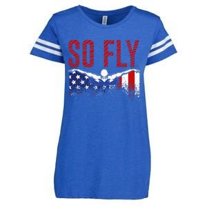 So Fly Usa Swimming Team Sports Athlete Us Swim Aquatic Enza Ladies Jersey Football T-Shirt