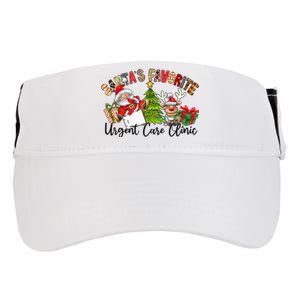 SantaS Favorite Urgent Care Clinic Christmas Adult Drive Performance Visor