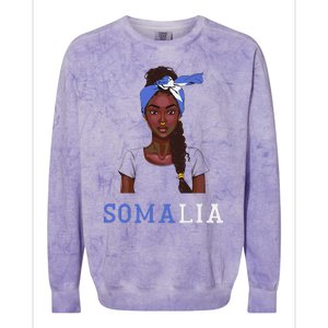 Somalian Flag Uniform Souvenirs Products Woman Somalia Colorblast Crewneck Sweatshirt