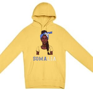 Somalian Flag Uniform Souvenirs Products Woman Somalia Premium Pullover Hoodie