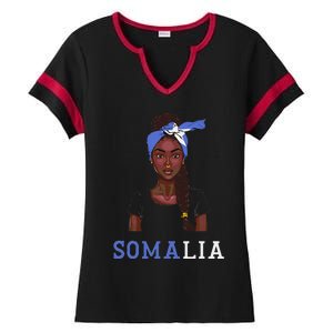 Somalian Flag Uniform Souvenirs Products Woman Somalia Ladies Halftime Notch Neck Tee