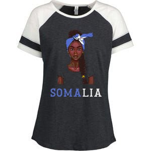 Somalian Flag Uniform Souvenirs Products Woman Somalia Enza Ladies Jersey Colorblock Tee