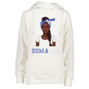 Somalian Flag Uniform Souvenirs Products Woman Somalia Womens Funnel Neck Pullover Hood