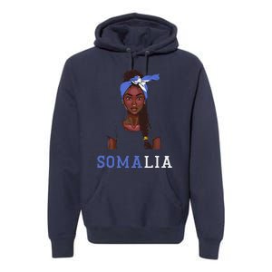 Somalian Flag Uniform Souvenirs Products Woman Somalia Premium Hoodie