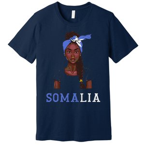 Somalian Flag Uniform Souvenirs Products Woman Somalia Premium T-Shirt