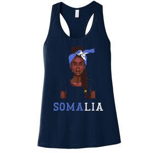 Somalian Flag Uniform Souvenirs Products Woman Somalia Women's Racerback Tank