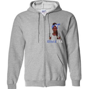 Somalian Flag Uniform Souvenirs Products Woman Somalia Full Zip Hoodie