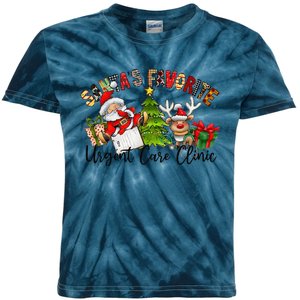 Santa’S Favorite Urgent Care Clinic Christmas 2024 Kids Tie-Dye T-Shirt