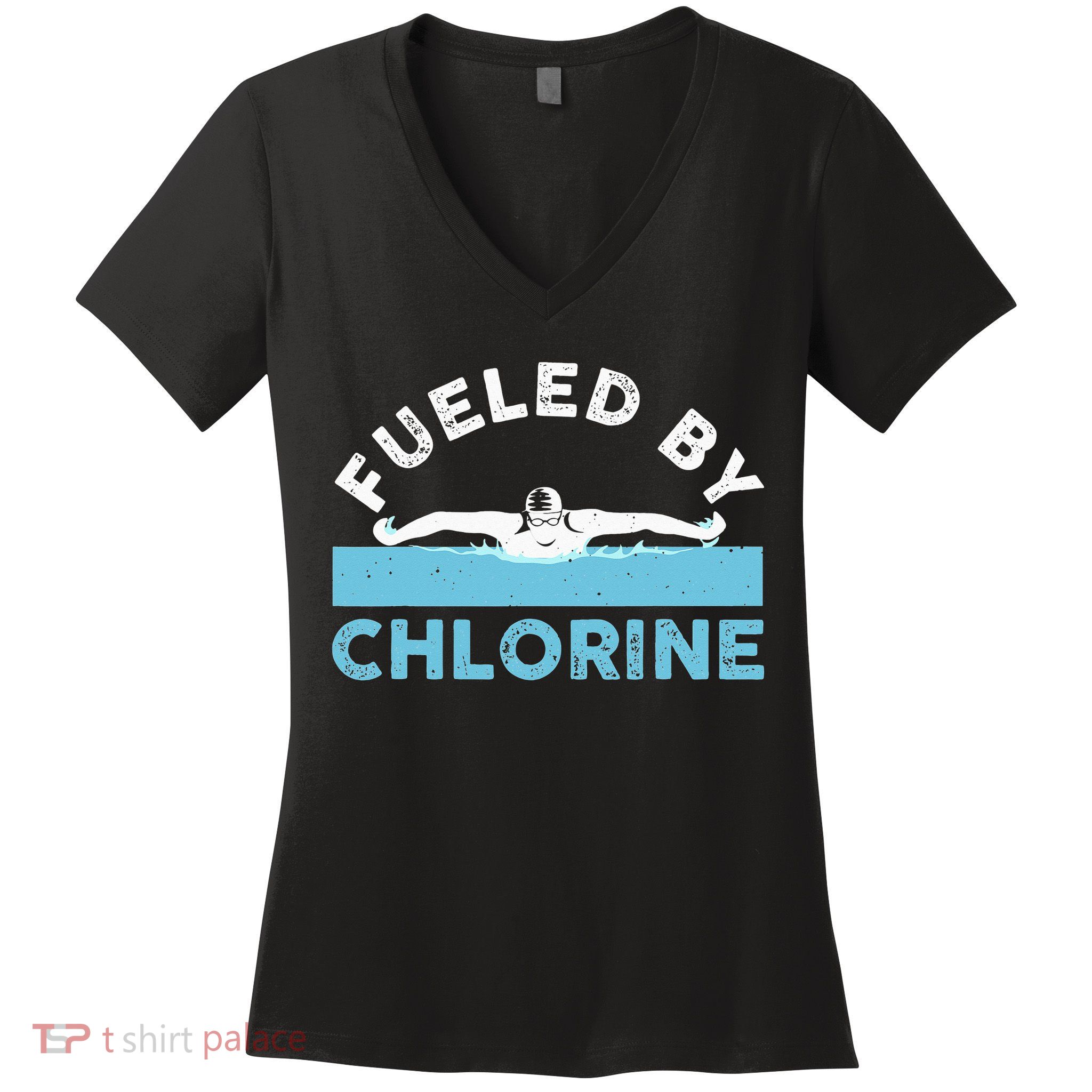 So Fly USA Swimming Team Sports Athlete US Swim Women's V-Neck T-Shirt