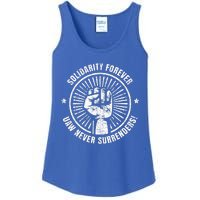 Solidarity Forever UAW Never Surrender UAW Union Strong Ladies Essential Tank