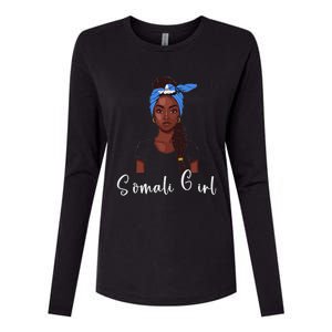 Somalian Flag Uniform Souvenirs Products Woman Somalia Womens Cotton Relaxed Long Sleeve T-Shirt