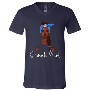 Somalian Flag Uniform Souvenirs Products Woman Somalia V-Neck T-Shirt