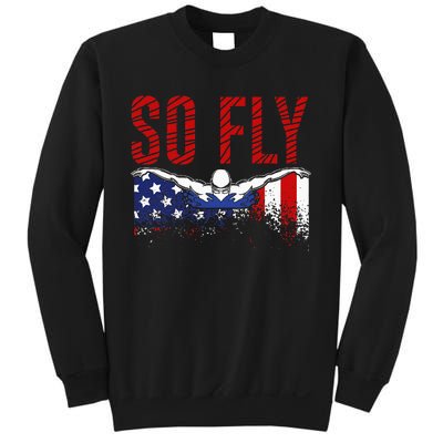 So Fly Usa Swimming Team Sports Athlete Us Swim Aquatic Sweatshirt