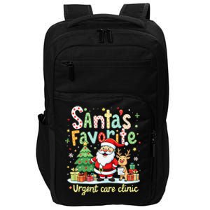 SantaS Favorite Urgent Care Clinic Merry Christmas Impact Tech Backpack