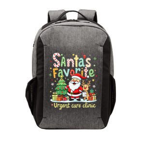 SantaS Favorite Urgent Care Clinic Merry Christmas Vector Backpack