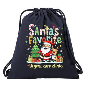 SantaS Favorite Urgent Care Clinic Merry Christmas Drawstring Bag