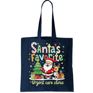 SantaS Favorite Urgent Care Clinic Merry Christmas Tote Bag