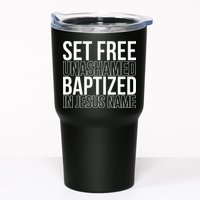 Set free unashamed baptized in Jesus name Tumbler