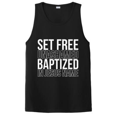 Set free unashamed baptized in Jesus name PosiCharge Competitor Tank