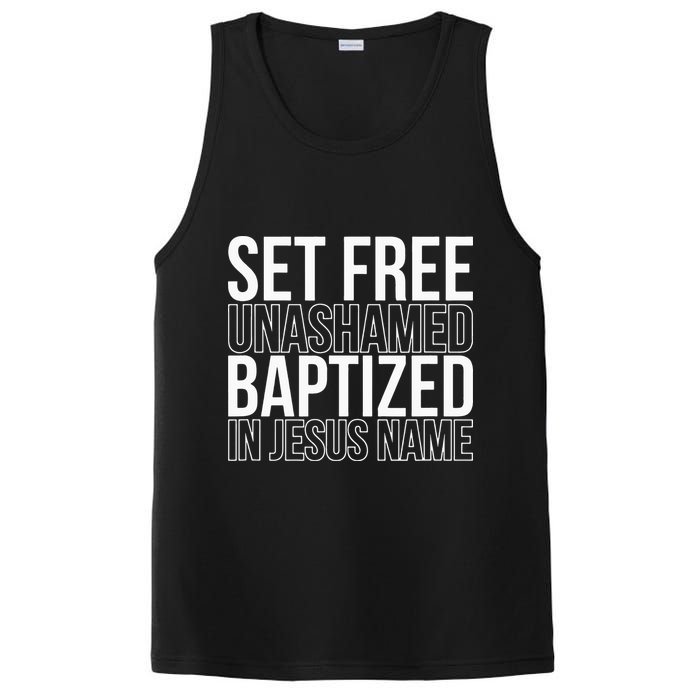 Set free unashamed baptized in Jesus name PosiCharge Competitor Tank