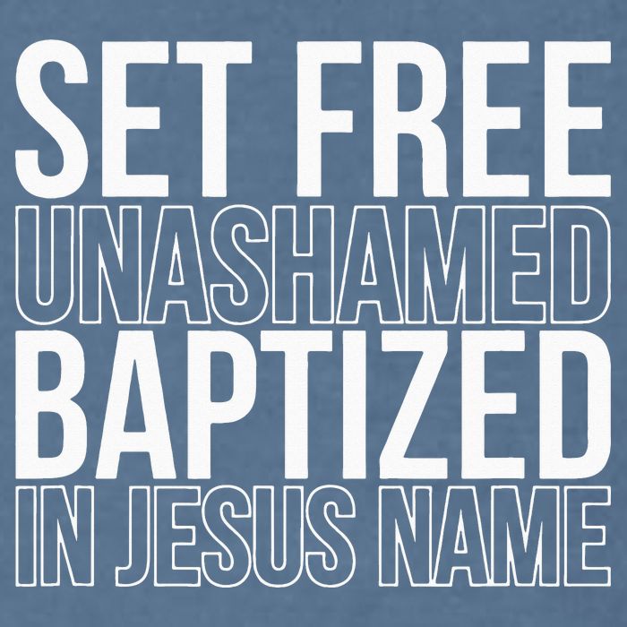 Set free unashamed baptized in Jesus name Garment-Dyed Sweatshirt