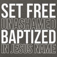 Set free unashamed baptized in Jesus name Cotton Canvas Backpack