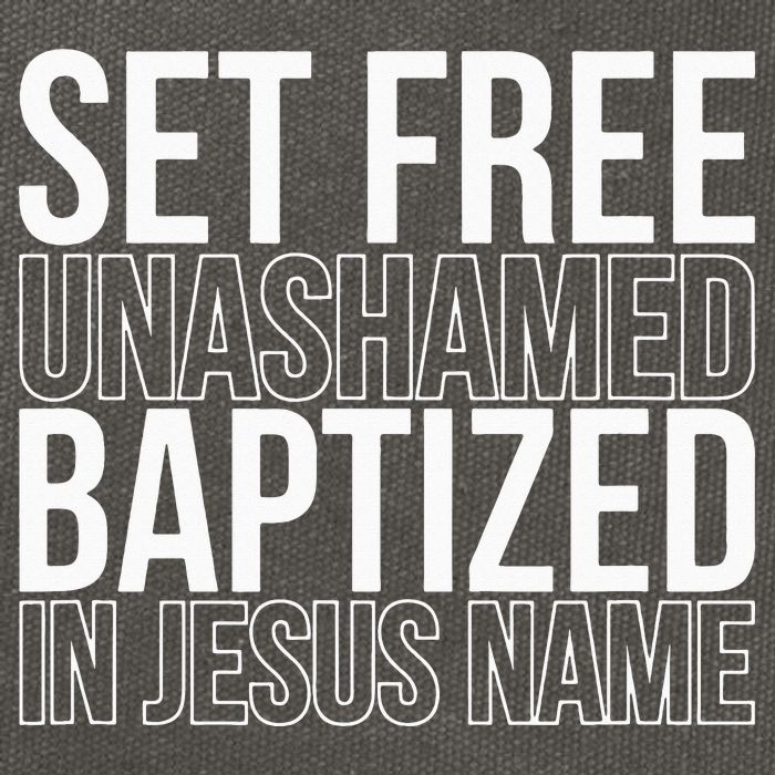Set free unashamed baptized in Jesus name Cotton Canvas Backpack