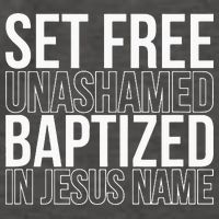 Set free unashamed baptized in Jesus name Vector Backpack