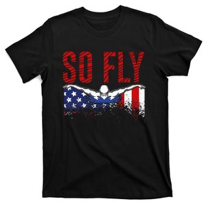 So Fly USA Swimming Team Sports Athlete US Swim Aquatic T-Shirt