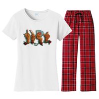 Salmon Fuk U Pay Me Women's Flannel Pajama Set