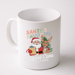 SantaS Favorite Urgent Care Clinic Christmas Coffee Mug