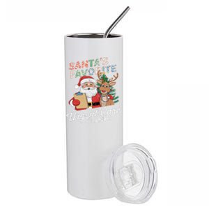 SantaS Favorite Urgent Care Clinic Christmas Stainless Steel Tumbler