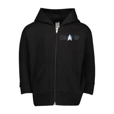 Space Force USSP Toddler Zip Fleece Hoodie