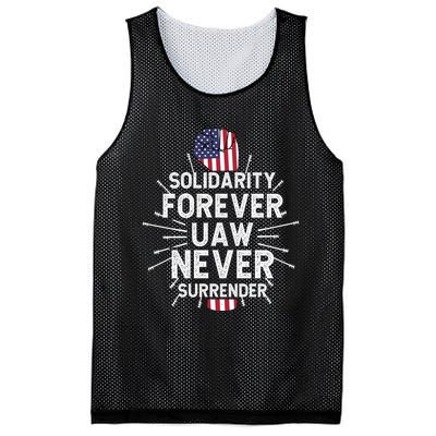 Solidarity Forever UAW Never Surrender UAW Laborer Worker Mesh Reversible Basketball Jersey Tank