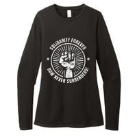 Solidarity Forever UAW Never Surrender UAW Union Strong Womens CVC Long Sleeve Shirt