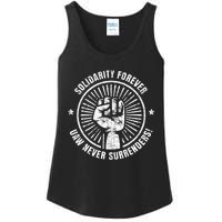 Solidarity Forever UAW Never Surrender UAW Union Strong Ladies Essential Tank