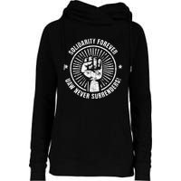 Solidarity Forever UAW Never Surrender UAW Union Strong Womens Funnel Neck Pullover Hood