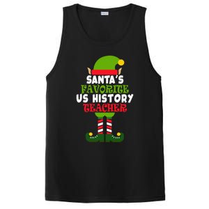 SantaS Favorite Us History Teacher Funny Christmas Vacation Meaningful Gift PosiCharge Competitor Tank